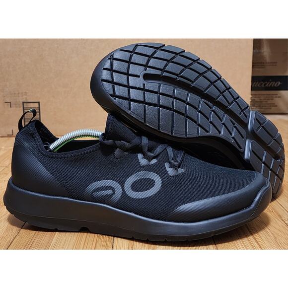NWB Oofos OOmg Sport LS Low Shoes Black Lace Up Athletic Comfort Walking Men’s 9 main image 7